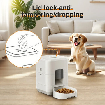 New 2L Smart Pet Automatic Feeder Wifi Cat and Dog Food Dispenser Schedule Timer Slow Feed Quantum Feeding for Pet Convenience