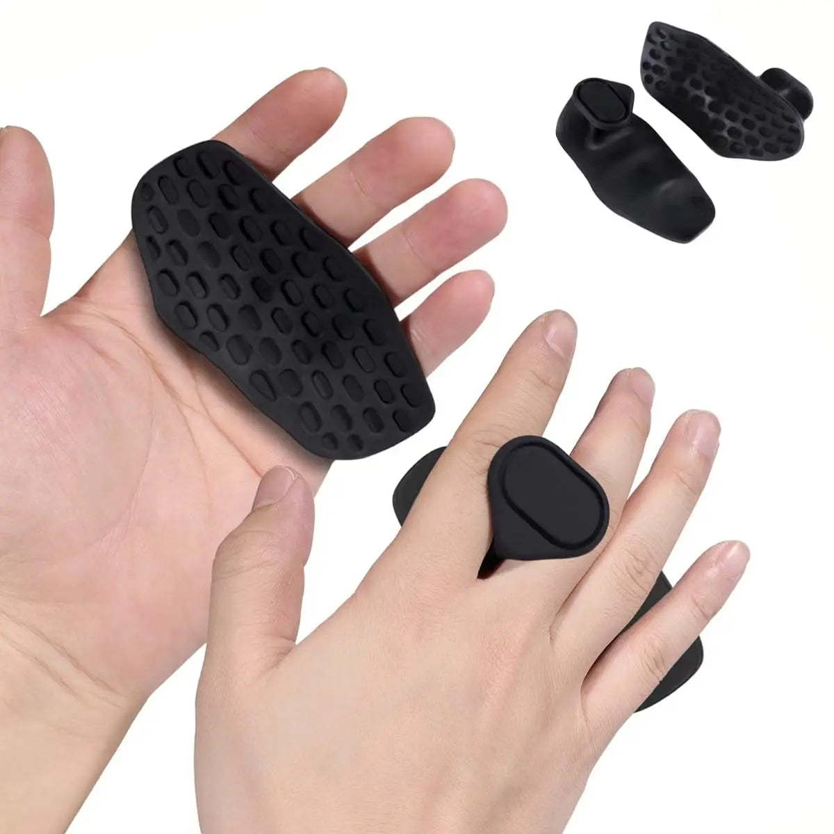 Anti Slip Weight Lifting Grips Pull Ups Gym Training Unisex Ergonomic Rubber Hand Protector Strengthener Handle Gloves