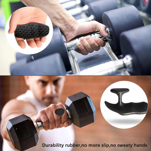 Anti Slip Weight Lifting Grips Pull Ups Gym Training Unisex Ergonomic Rubber Hand Protector Strengthener Handle Gloves